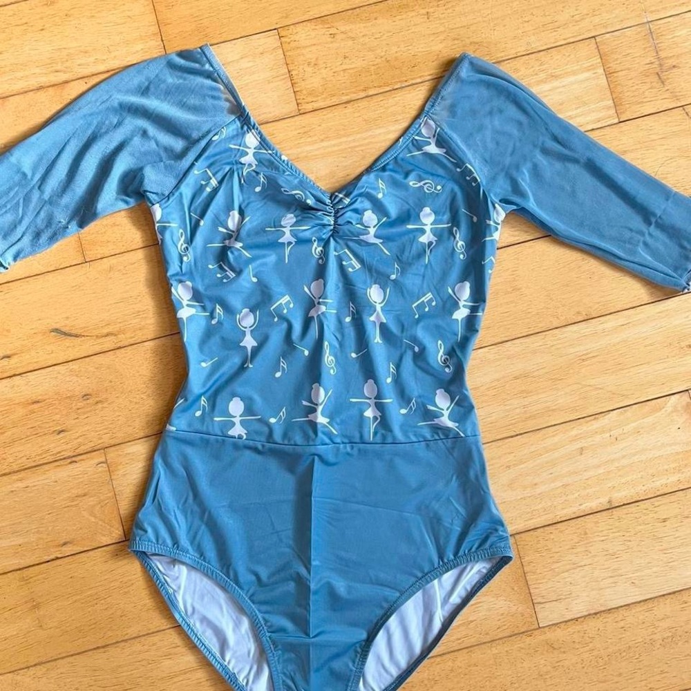 Blue Kids One Piece with Musical Notes